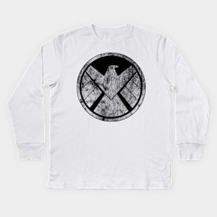 Shield Of Justice Kids Long Sleeve T-Shirt